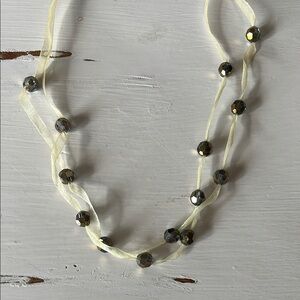 Adjustable Bronze Beaded Necklace